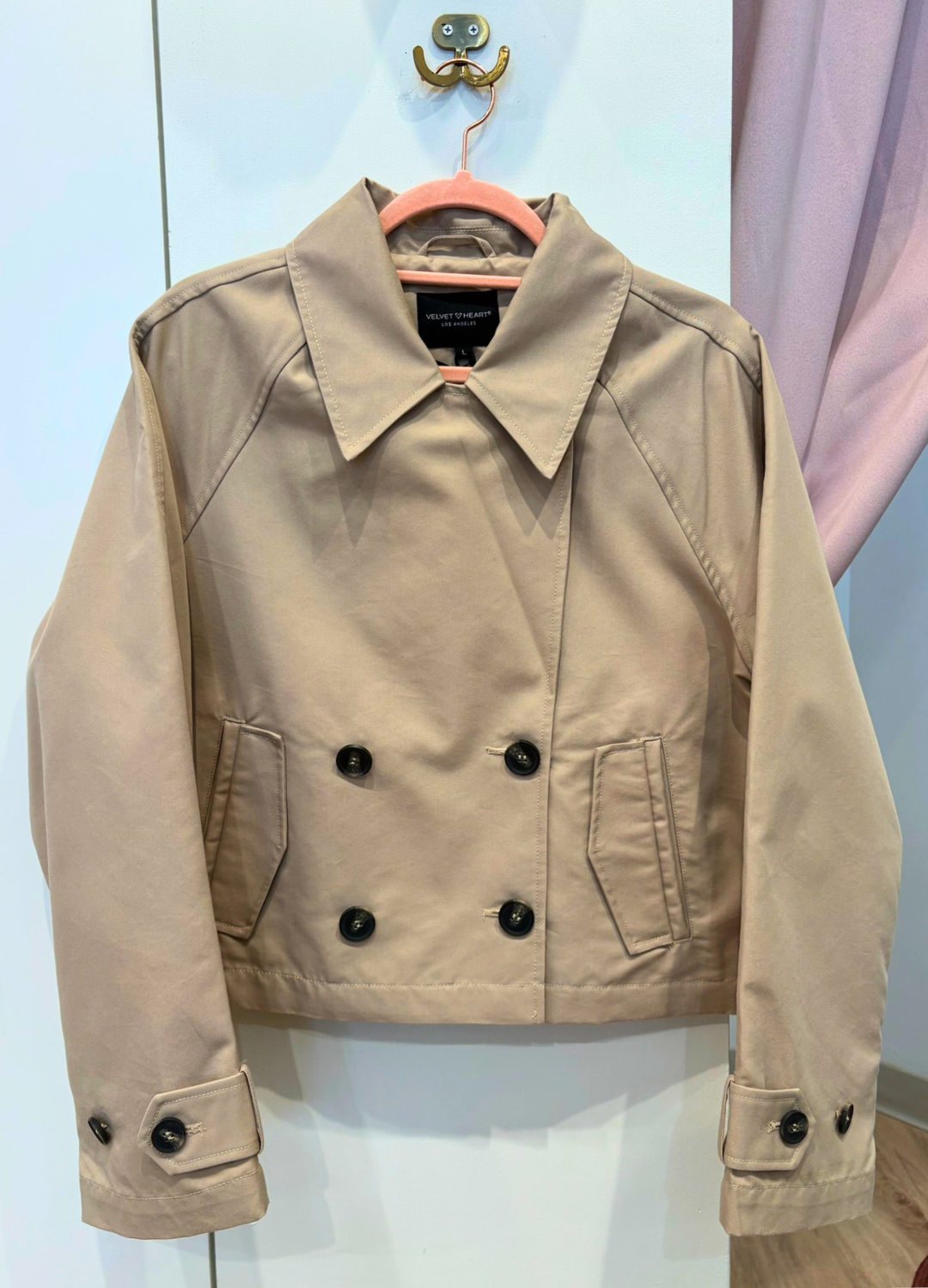 Topanga Cropped Trench Coat