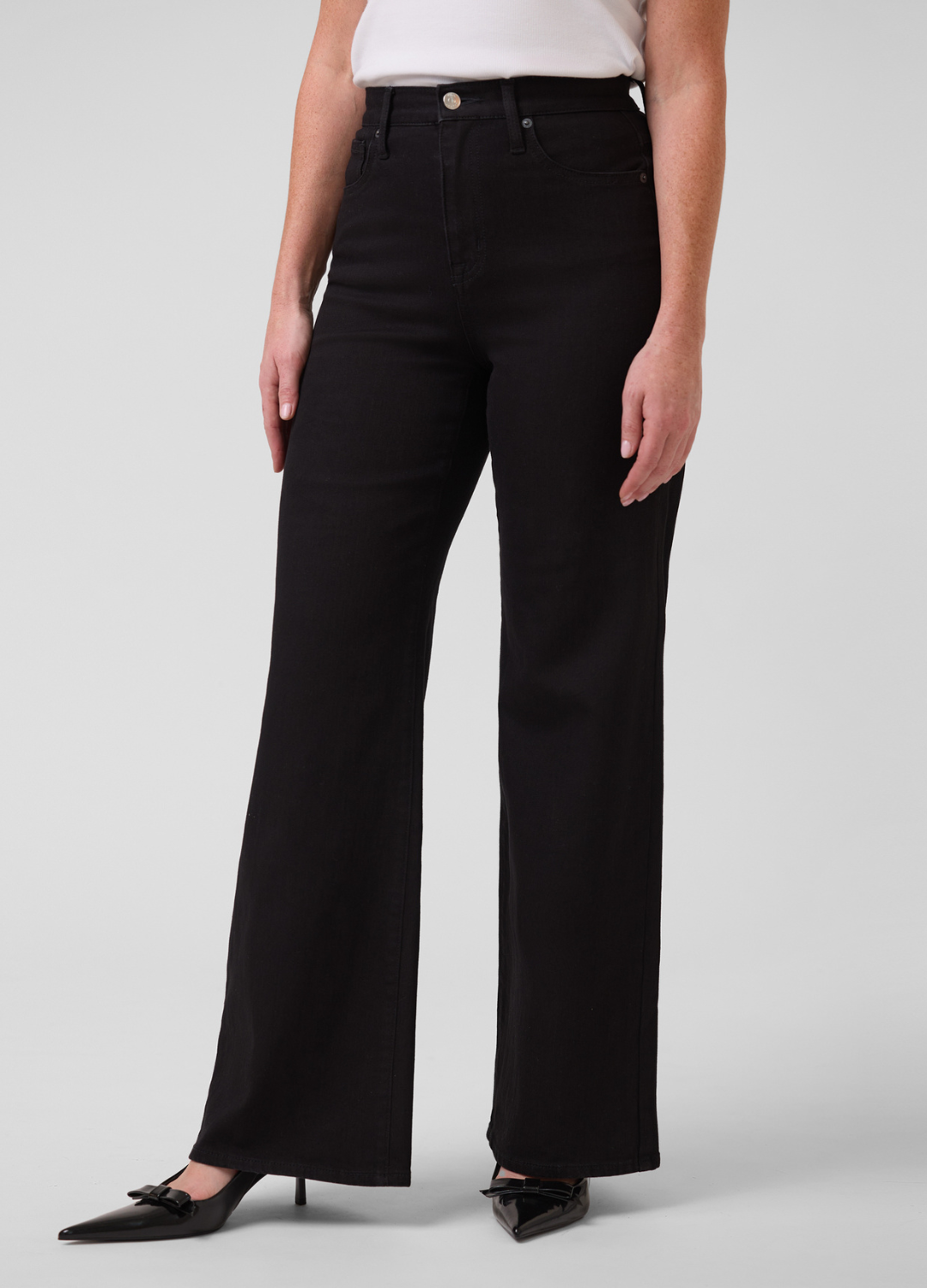 Lily Wide Leg Jeans in Black