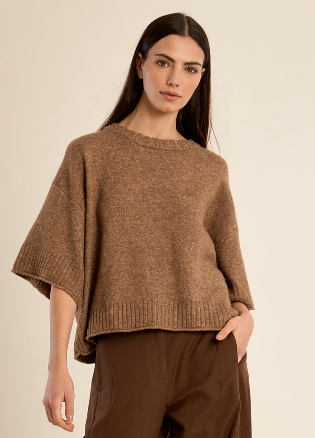 Gemma Half Sleeve Knit Sweater