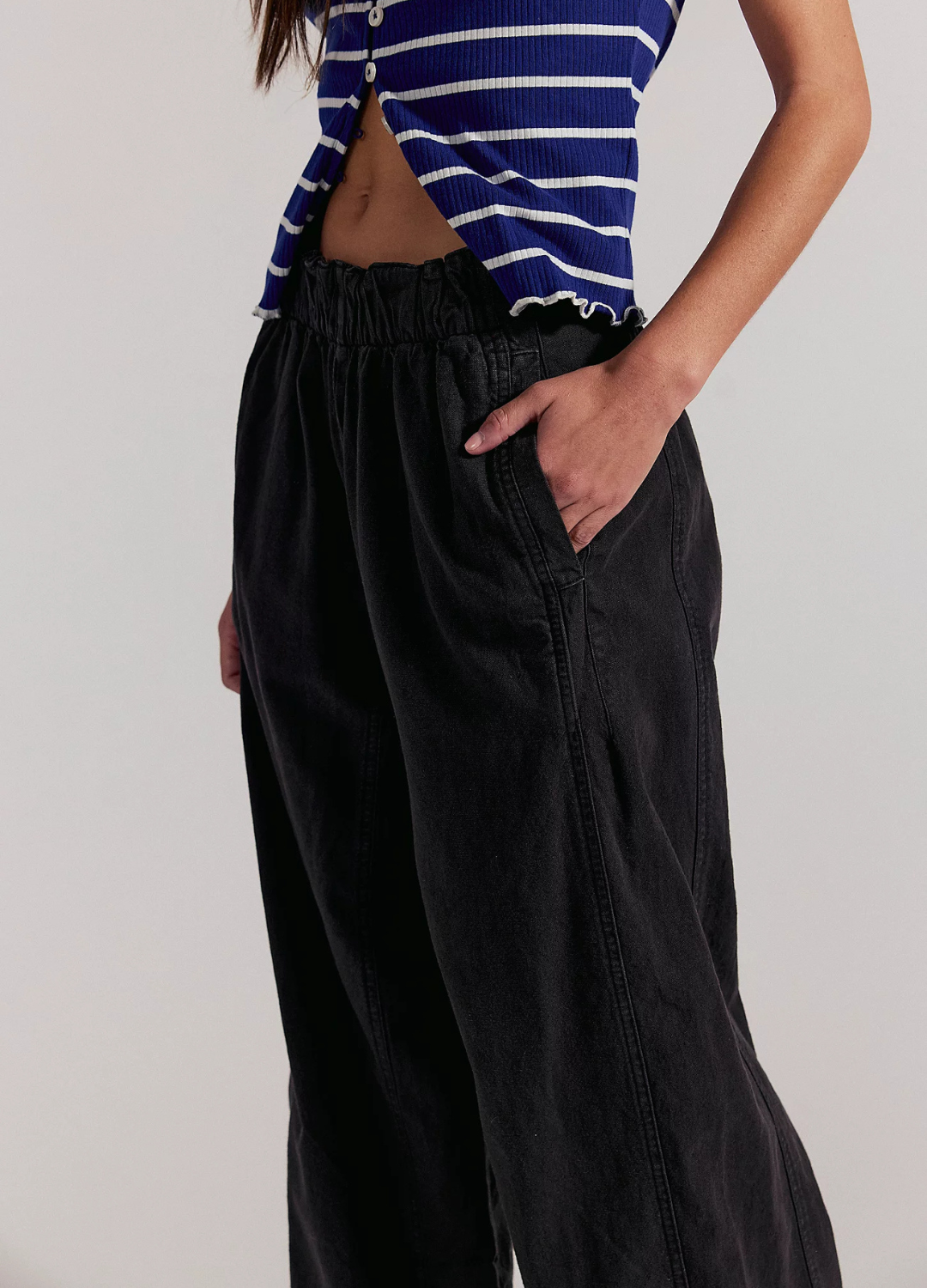 Day's End Linen Pull-On Pants