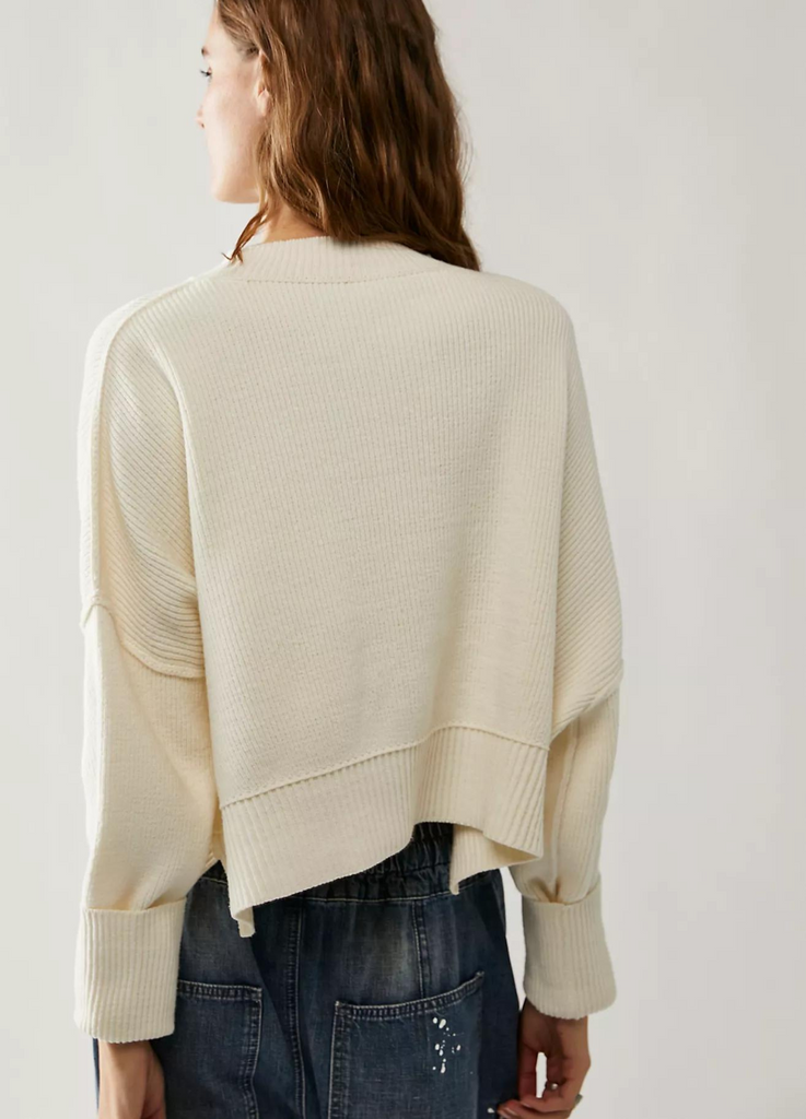 Easy Street Crop Sweater // Moonglow