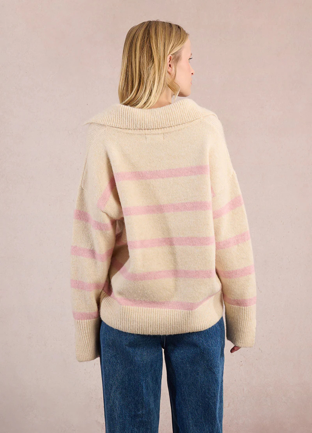 Rugby Style Polo Sweater