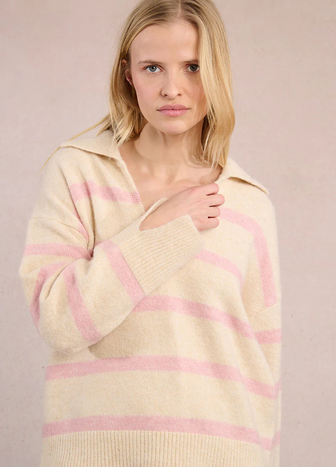 Rugby Style Polo Sweater