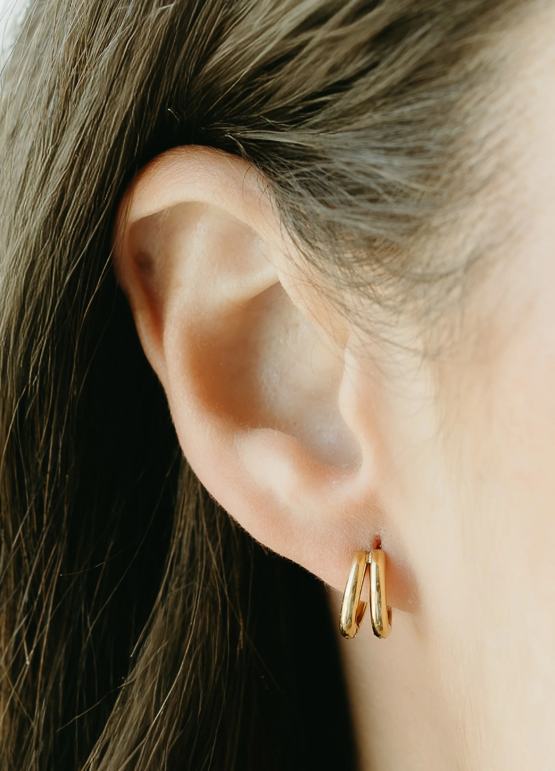 Amara Double Hoops