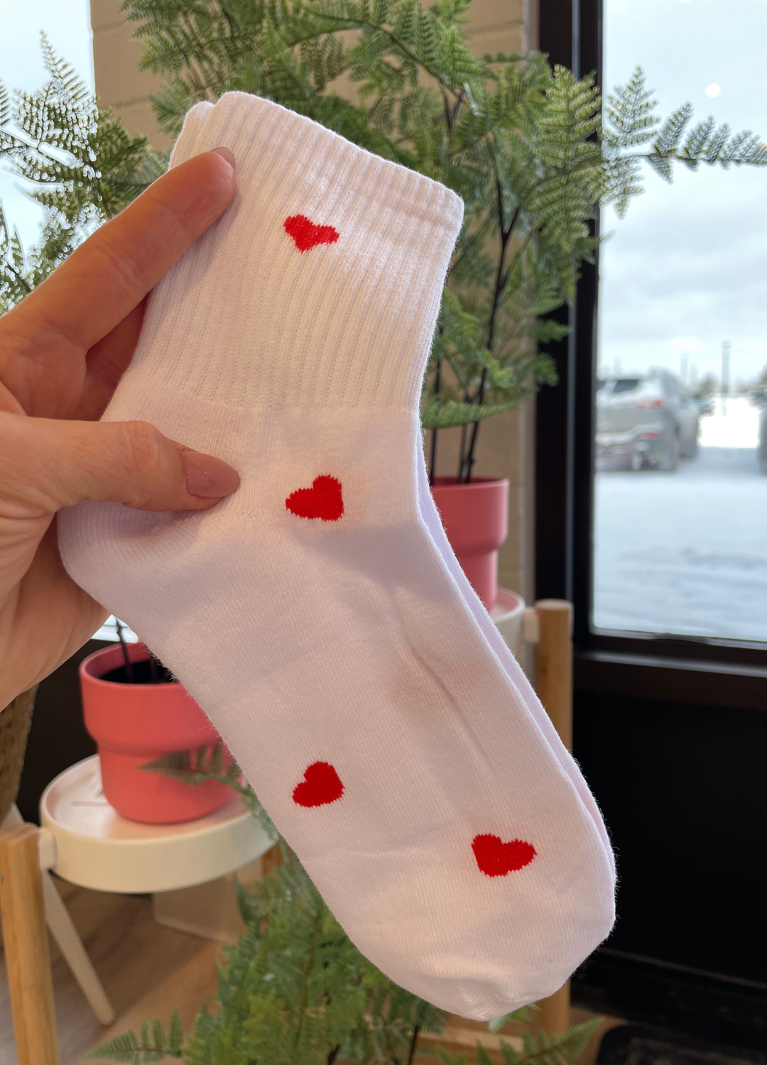 All Over Heart Socks