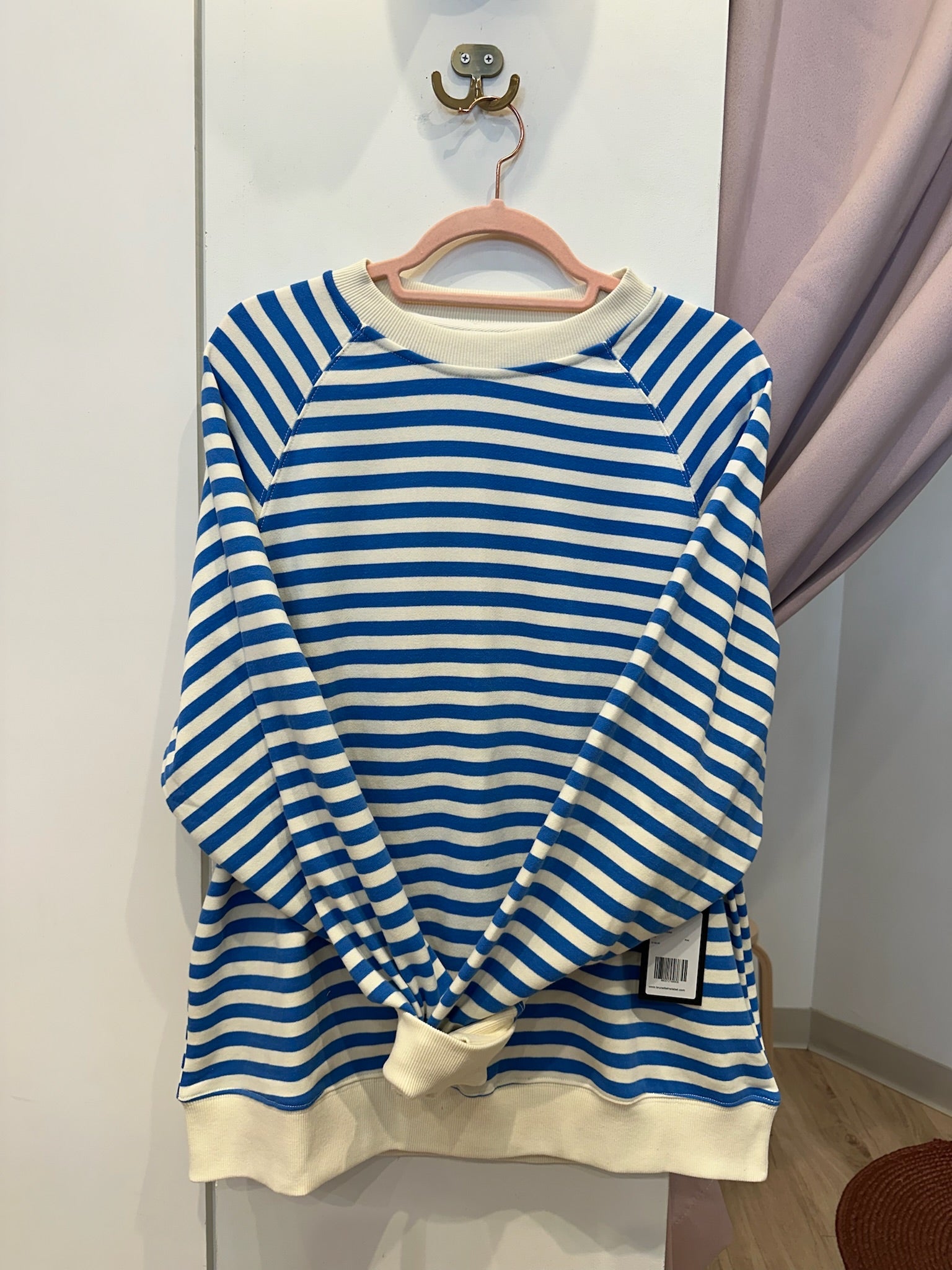 Striped Crew Sweater