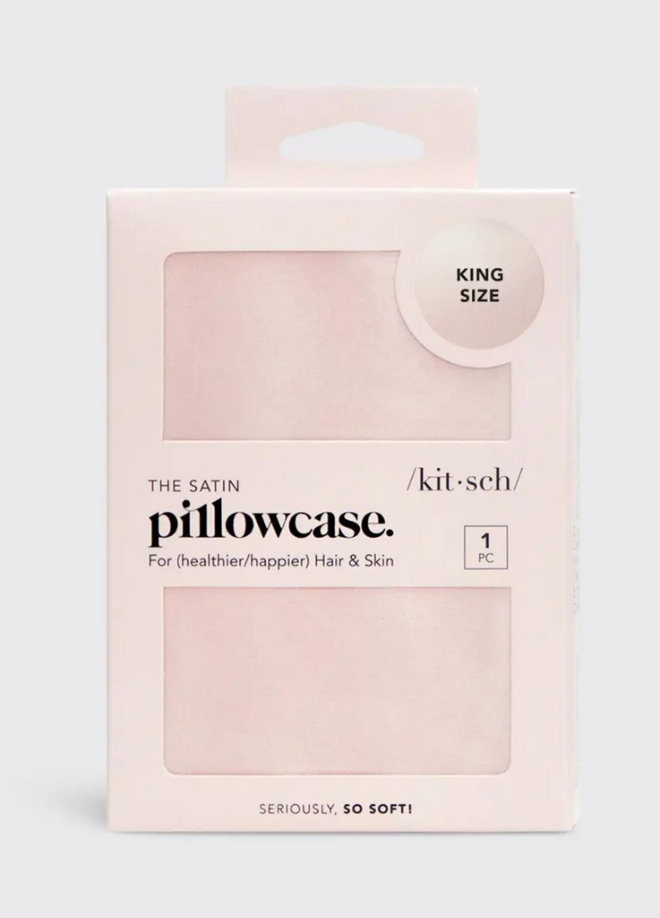Satin Pillowcase // King Size Blush