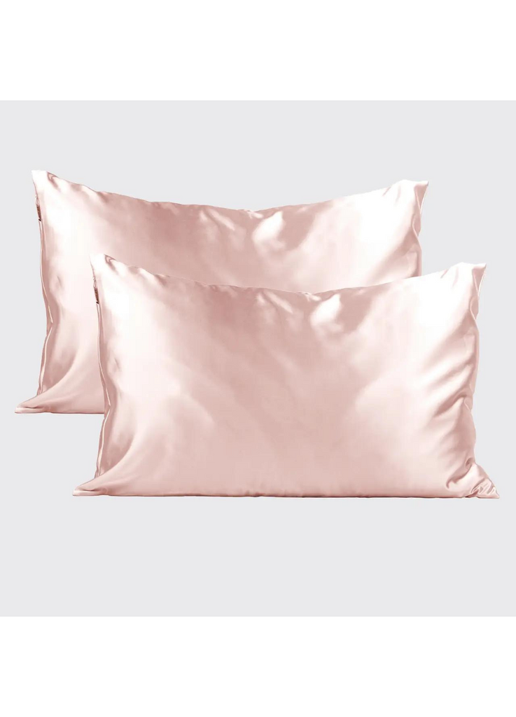 Satin Pillowcase // Standard Size Blush 2-Pack