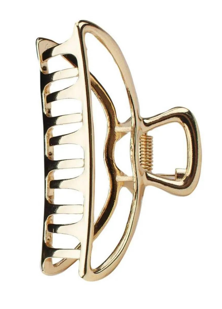 Open Shape Claw Clip // Gold