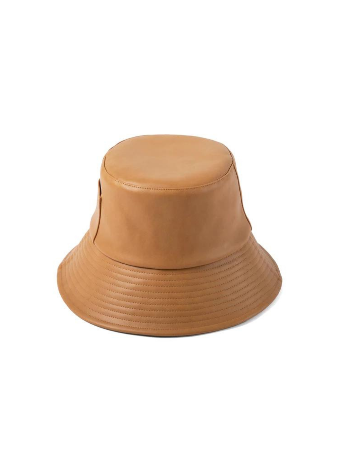 The Wave Bucket in Tan Vegan Leather