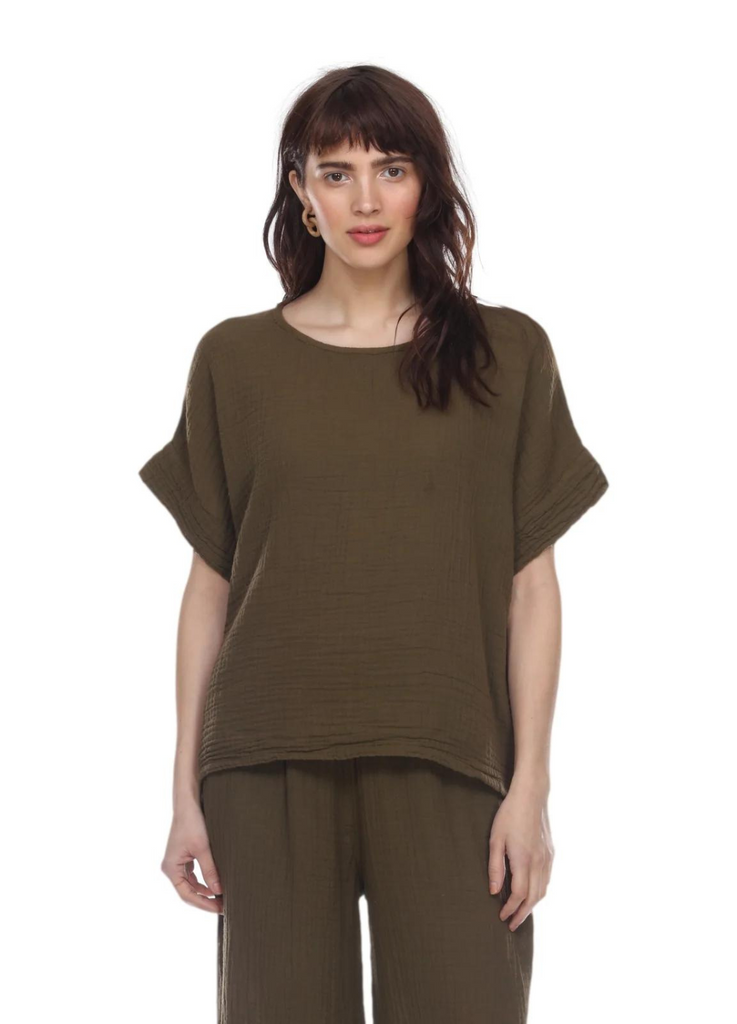 The Boxy Tee // Olive