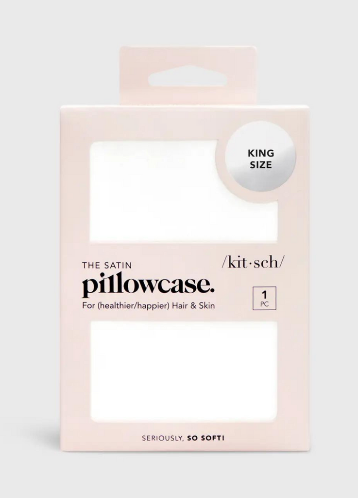 Satin Pillowcase // King Size Ivory